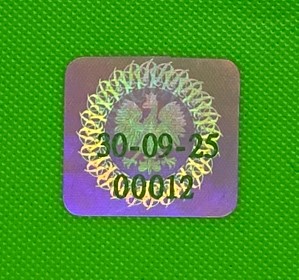 Naklejka 30-09-25 wariant A – kolekcjonerski hologram doktorancki ELD