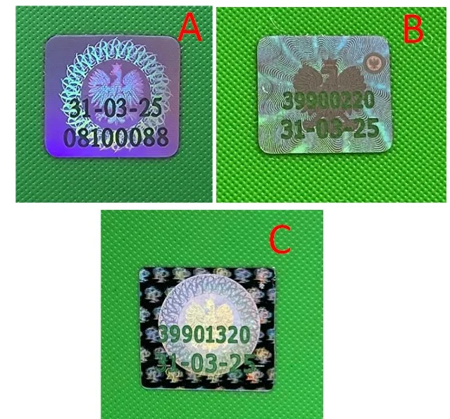 Kolekcjonerski hologram ELS 31-03-25 – naklejka na legitymację studencką