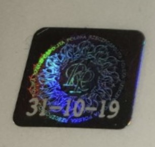 Hologram 31.10.19 – archiwalny hologram studencki kolekcjonerski