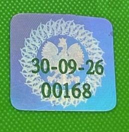 Hologram doktorancki 30-09-26 model A – kolekcjonerska naklejka ELD