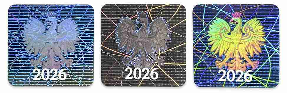 Hologramy szkolne 2026 w modelu A - rozny kat swiecenia