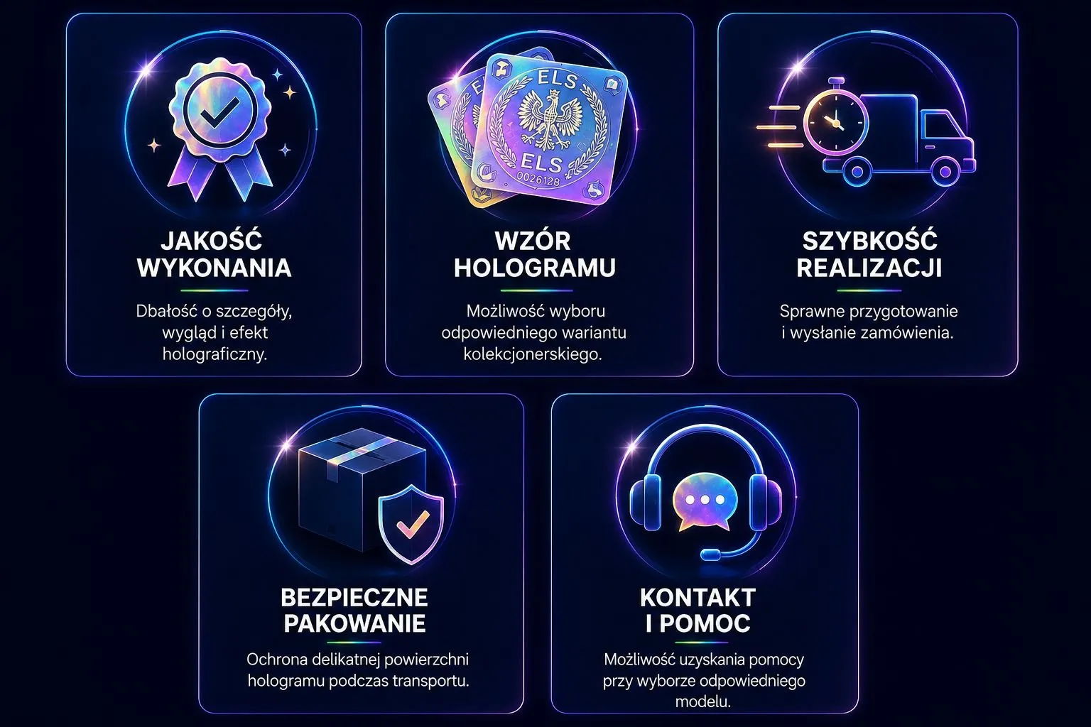 Opinie klientów o hologramach kolekcjonerskich ELS – jakość, wzory, wysyłka i obsługa