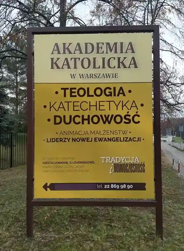 Tablica Akademii Katolickiej w Warszawie – hologramy na legitymację doktorancką i naklejki studenckie